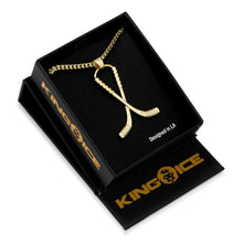 Load image into Gallery viewer, Hockey Sticks Necklace