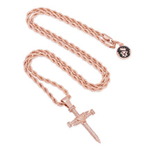 Load image into Gallery viewer, Nail Cross Necklace