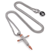Load image into Gallery viewer, The Bullet Cross Necklace