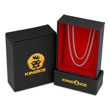 Load image into Gallery viewer, 3mm White Gold Miami Cuban Choker Set