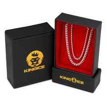 Load image into Gallery viewer, 5mm White Gold Miami Cuban Choker Set