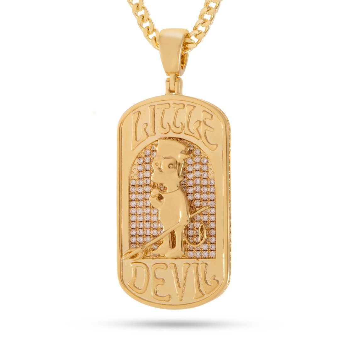 Simpsons x King Ice – “Lil Devil” Bart Necklace