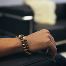 Load image into Gallery viewer, King Ice Tiger Eye Buddha Bead Wrap Bracelet

