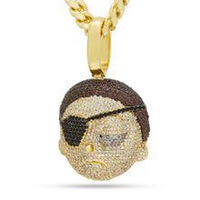 Load image into Gallery viewer, Rick and Morty x King Ice - XL Evil Morty Necklace
