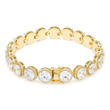 Load image into Gallery viewer, The 14K Gold Round Cut Tennis Bracelet
