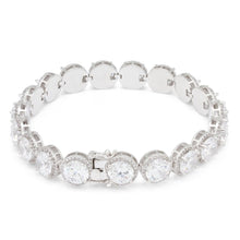 Load image into Gallery viewer, The White Gold Round Cut Tennis Bracelet
