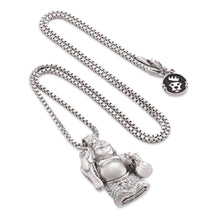 Load image into Gallery viewer, The CZ Laughing Buddha Necklace
