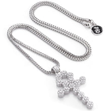 Load image into Gallery viewer, The White Gold Ankh Cross Necklace
